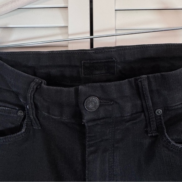Mother The Looker Not Guilty Black Jeans Mid Rise Skinny Size 28 - Picture 7 of 13